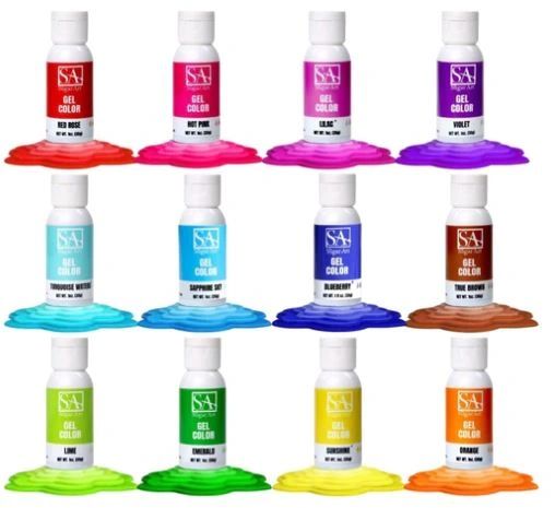 The Sugar Art Gel Colors (Set of 12)